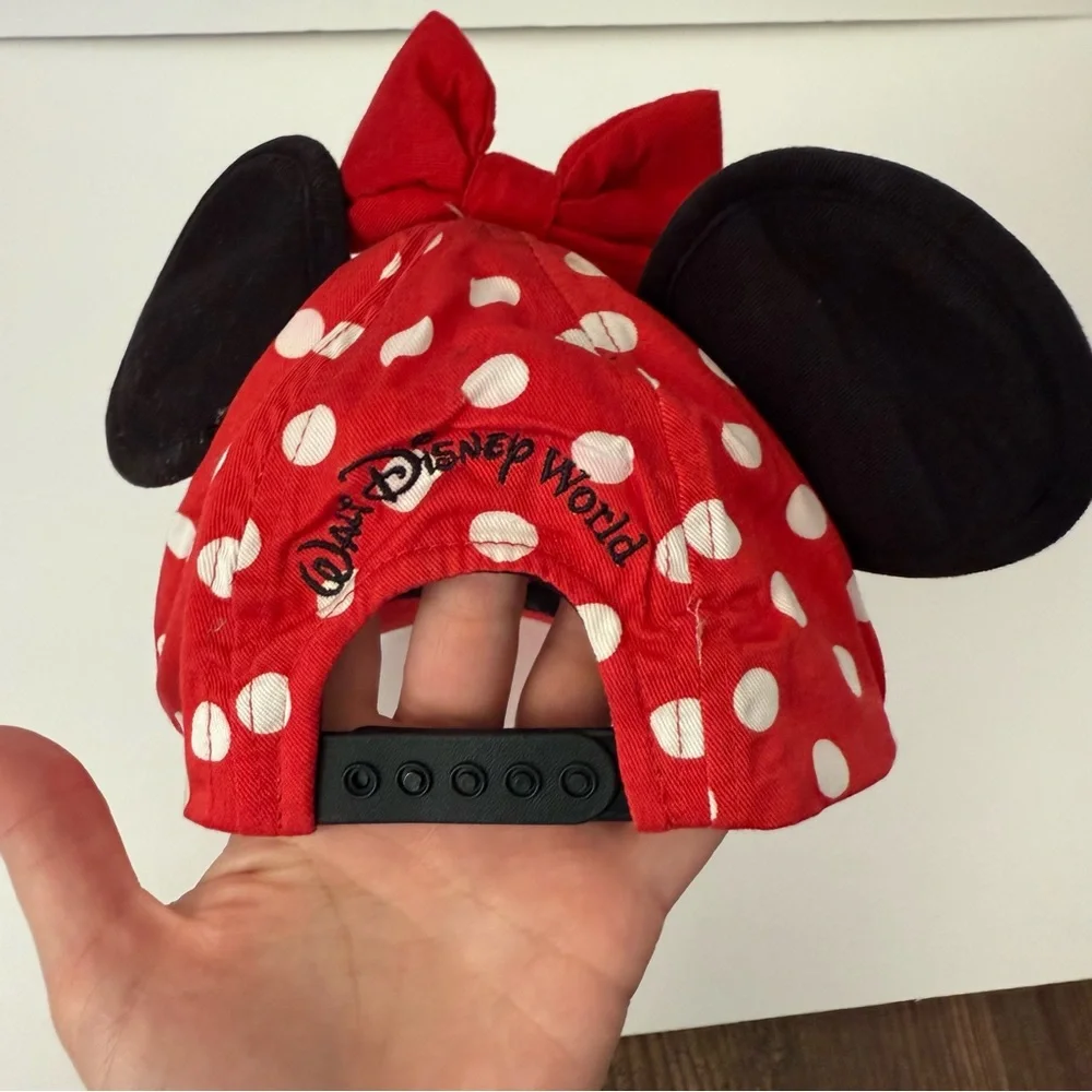 Disney Parks Kids Vintage Walt Disney World Minnie Mouse Hat Youth Size